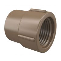 Luva Soldável Liso Roscável PVC 20mm x 1/2" Fortlev