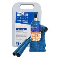 Macaco Hidráulico tipo Garrafa 4 Toneladas com Maleta Riosultools