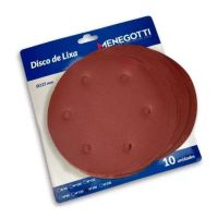 Disco Lixa Parede 225mm P.240 Mlp750 Com 10 Unidades Menegotti