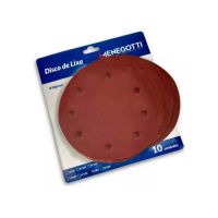 Disco Lixa Parede 180mm P.150 Mlp710 800h Com 10 Unidades Menegotti