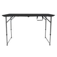 Mesa Dobrável Robust Preta 1,20m Nautika