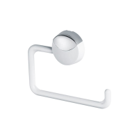 Papeleira Lavello Branco com Cromado Herc