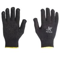 Luva de Segurança Malha 4 Fios Pigmentada Preta Kalipso