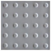 Piso Tátil De Alerta Cinza Wat