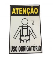Placa "Uso Obrigatório de Cinto "30x20cm