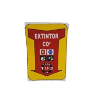 Placa de Sinalização 30X20cm Extintor CO2