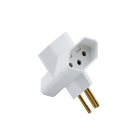 Plugue Fêmea T 2P+T 10 A 250 V Branco Tramontina 57400080