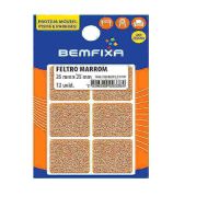 Protetor Adesivo Quadrado Em Feltro Para Móveis 25X25mm Bemfixa