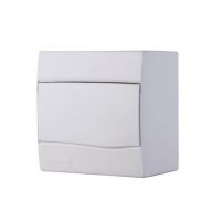 Quadro de Distribuição de Sobrepor 5 DIN ou 3 NEMA com Porta Branca Tramontina