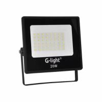 Refletor Slim Led 20W 6400K IP65 Preto Bivolt GLight