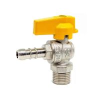 Registro para Gás de Esfera Angular 90 1/2”(M) X 3/8”(BM) Emmeti