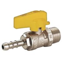 Registro Para Gás De Esfera Reta 1/2" M X 3/8” Emmeti