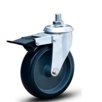 Rodízio Com Rosca Giratória Freio e Roda BP7 Colson