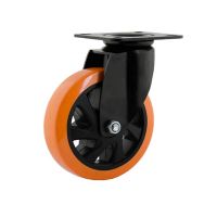 Rodízio Placa Giratória 4” Poliuretano 414 140Kg Colson