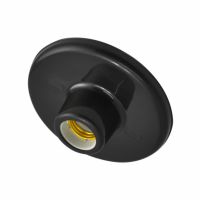 Plafon Plástico Preto com Bocal de Porcelana E27 G-Light