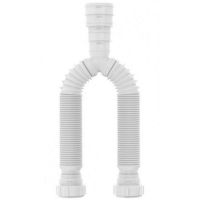 Sifão Sanfonado Universal Duplo Branco Blukit