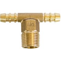 Tê de Latão 1/2 NPT (L) x BM 3/8 Pol. X BM 3/8 Pol. Maqenge