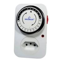 Temporizador Analógico 240V 10A Bivolt Decorlux