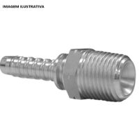 Terminal Prensado Macho NPTF 1/8" Metalquip