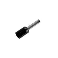 Terminal Tubular Ilhos Simples 1,5mm Preto Lukma