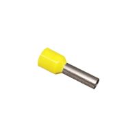 Terminal Tubular Ilhos Simples 6,0mm Amarelo Lukma