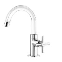 Torneira de Mesa Bica Alta para Banheiro Fienza Cristal Cromada Viqua