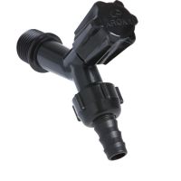 Torneira para Jardim Preta Slim 1/2 Pol. x 3/4 Pol. Krona