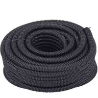 1 Metro de Tubo Duto Corrugado Preto Eletroduto 1.1/2” Himaflex