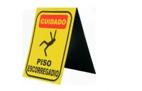 Placa Cuidado Piso Escorregadio Plastcor