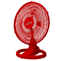 Ventilador Mesa Oscilante Premium Vermelho 50 cm Venti-Delta