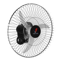 Ventilador de Parede Ventura Preto 60 cm Venti-Delta
