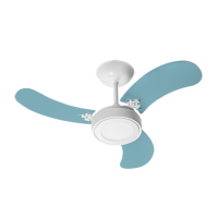 Ventilador de Teto New Led Azul Venti-Delta