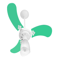 Ventilador de Teto New Led Verde Venti-Delta