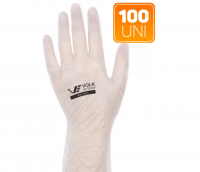 Luva de Segurança Vinil Incolor Com Amido Tamanho M Volk