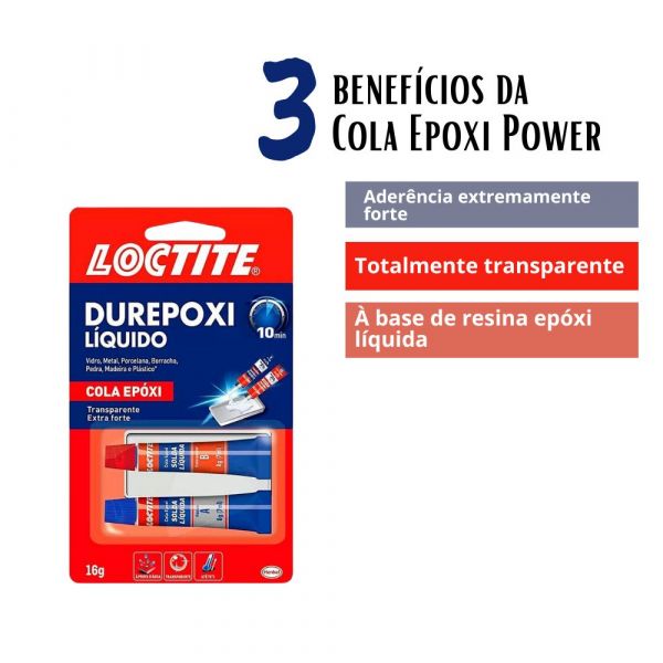 Cola Epoxi Power Crystal 16g Loctite