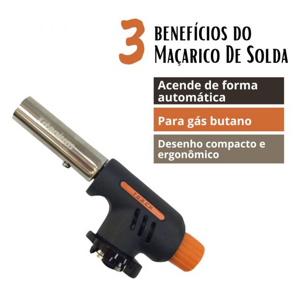 Maçarico De Solda Á Gás Butano Titanio