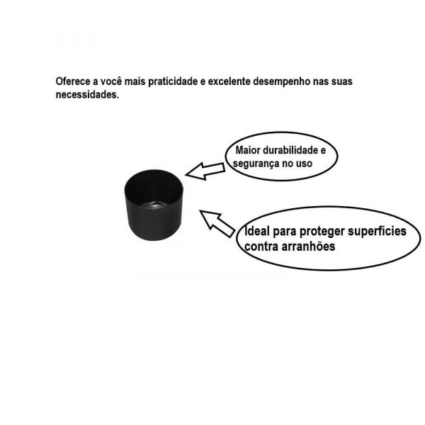 Ponteira Externa Preta 3”  Completa