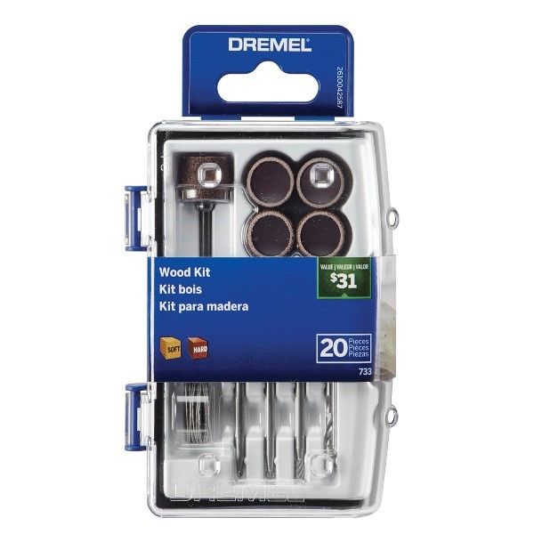 Kit para Madeira com 20 Acessórios- Dremel 26150733ab