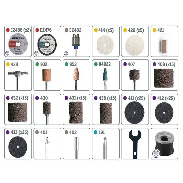 Dremel 26150710ak  Kit 710 Uso Geral  Peças 160