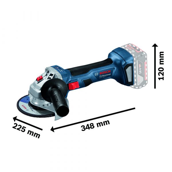 Esmerilhadeira a Bateria Bosch GWS 180-LI Brushless 18V Sem Bateria