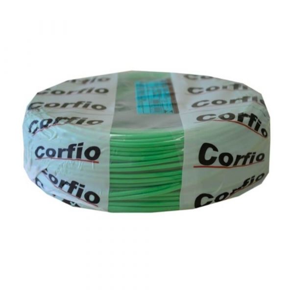100 Metro Cabo Flexível 10m 750v Verde Corfio 