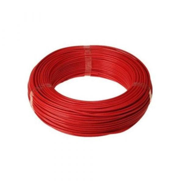 100 Metro Cabo Flexível 4mm 750V Vermelho Corfio