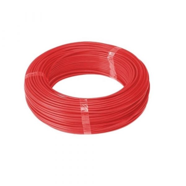 100 Metro Cabo Flexível 6mm 750V Vermelho Corfio 