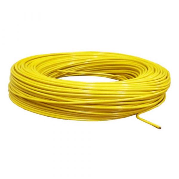 100 Metros Cabo Flexível Amarelo 4,00mm Corfio