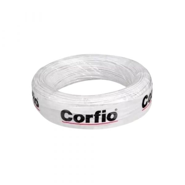 100 Metros Cabo Flexível Branco 1,50mm Corfio