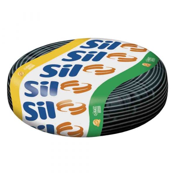 100 Metros Cabo Flexível Preto 4,00mm Sil