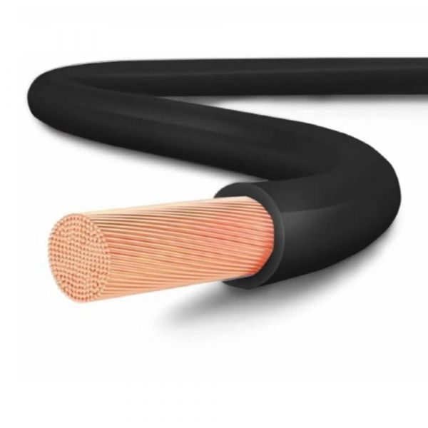 100 Metros Cabo Flexível Preto 4,00mm Sil