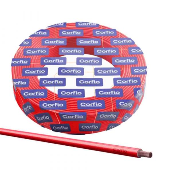 100 Metros Cabo Flexível Vermelho 2,50mm Corfio