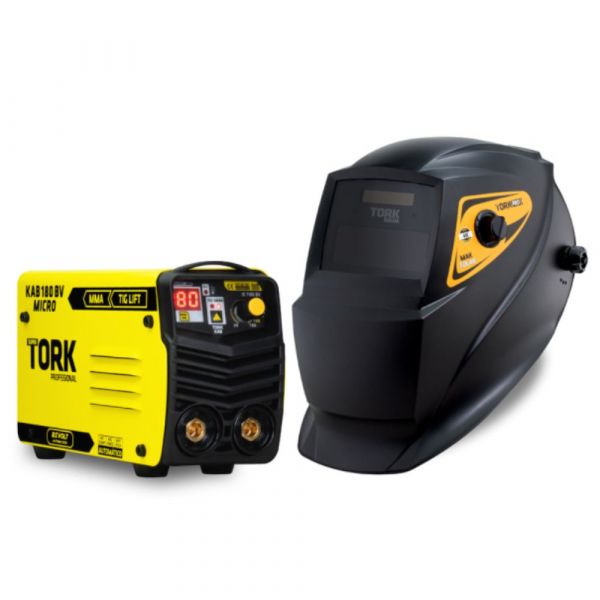 Micro Inversora Kab 180 mais Máscara de Solda automática - 220v Tork