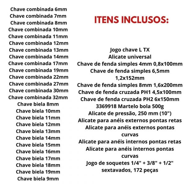 Carro 6 Gavetas com 220 Ferramentas Preto Gedore Red